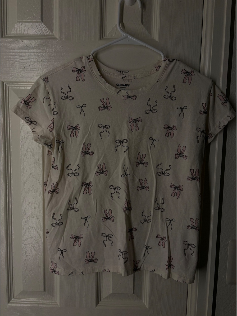 Old Navy Women's Softest Tee XXL Short Sleeve T-Shirt with Bow Print